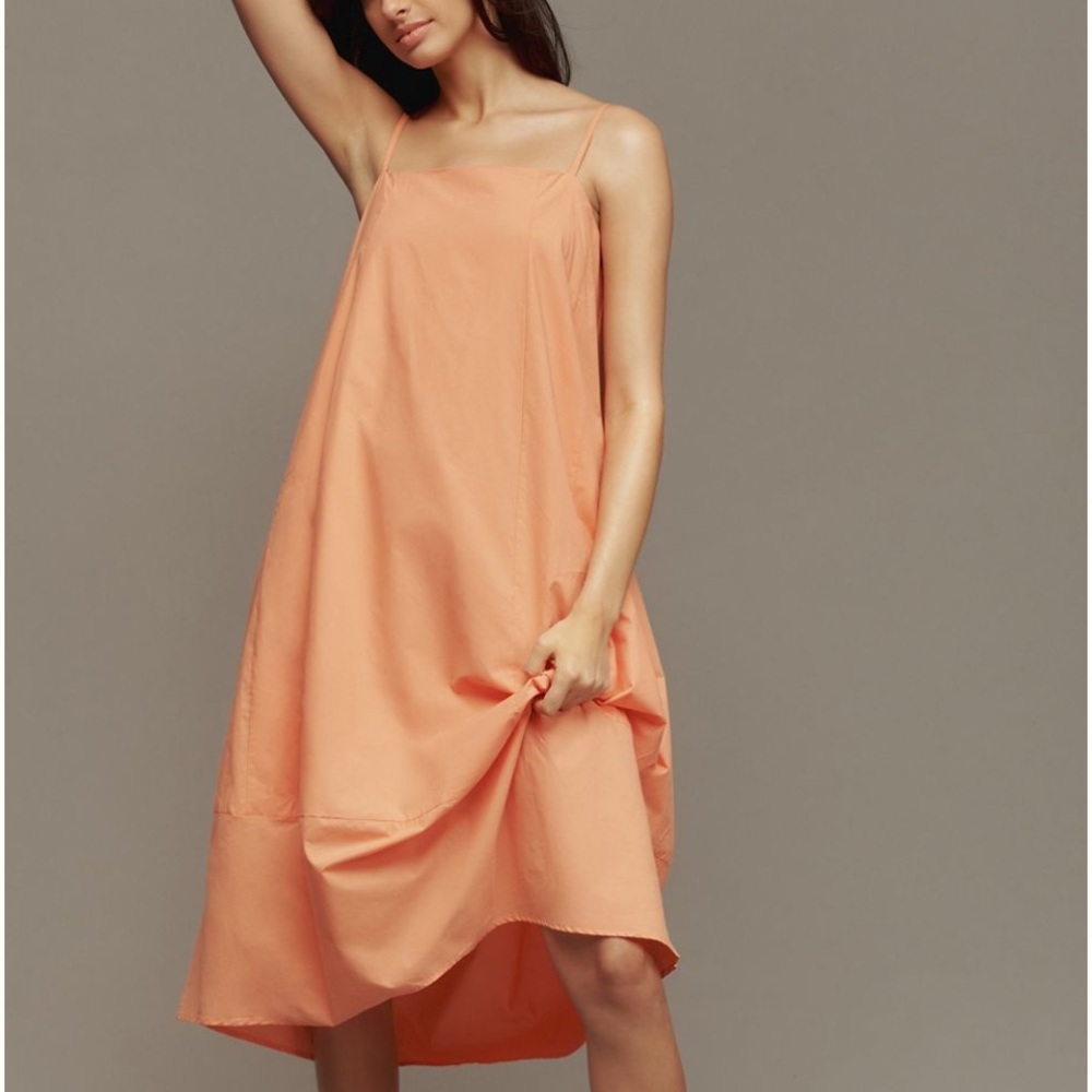 Anthropologie self contrast, sleeveless midi dress small